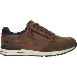 Mustang Heren sneakers Sneakers Laag - cognac - Maat 49