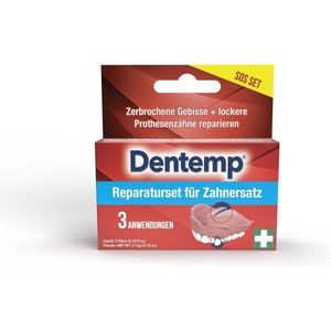 Dentemp kunstgebit reparatieset voor gebroken of gebarsten prothese