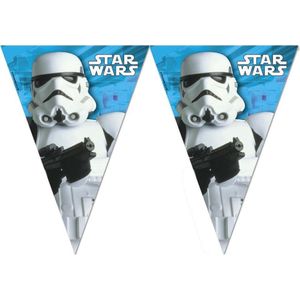 PROCOS - Star Wars  Stormtrooper verjaardag vlaggenlijn - Decoratie > Slingers en hangdecoraties