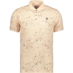 Gabbiano Poloshirt Polo Jersey Allover Print 234533 972 Soft Peach Mannen Maat - S