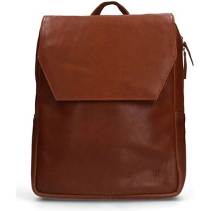 Manfield - Cognac leren rugzak