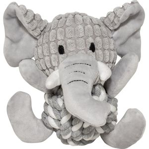 Duvoplus - Speelgoed Voor Dieren - Hond - Zoo Friends Elsa Olifant Bal 18x19x12cm Grijs - 1st