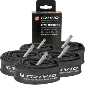 Trivio - City Binnenband 32-630 -> 47-622 AV 40mm Auto/Schrader 5 stuks voordeelpakket