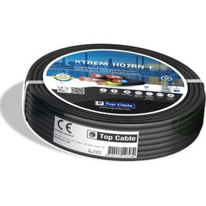 HOFTRONIC Xtrem - Buitenkabel 25 meter (3x1,5m²) - Geschikt voor Binnen en Buiten - Installatiekabel en Grondkabel - Extra stug en dik