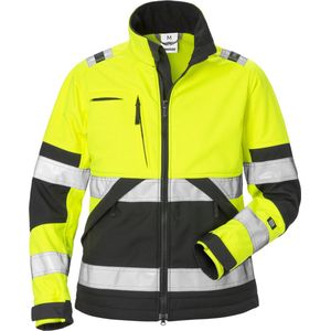 Fristads Hi Vis Softshelljack Dames Klasse 2 4183 Wyh - Hi-Vis geel/zwart - XL