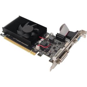 Grafische kaart GT610 1 GB DDR3 64-bits beeldkaartspel ondersteuning DVI VGA HDMI PCI Express X16 desktop videokaart-stille koelventilator