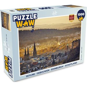 Puzzel Skyline - Gebouwen - Edinburgh - Schotland - Legpuzzel - Puzzel 1000 stukjes volwassenen