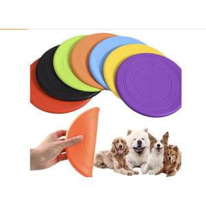 7 Stks Hondenfrisbees, Hond Frisbee, Hond Flyer Speelgoed, Honden Frisbee, Hond Vliegende Schijf, Soft Rubber Disc, Training Hondenspeelgoed voor Grote Honden, Training, Gooien, Vangen En Spelen