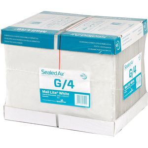 50 x Mail Lite G/4 luchtkussenenveloppen 240x330mm. wit (50 st), Bubbel enveloppen met plakstrip G (G-17) > maximale maat brievenbus