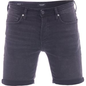 Jack & Jones Heren Short Broeken JJIRICK regular/straight Fit Zwart Volwassenen Korte Jeans Broek Bermuda