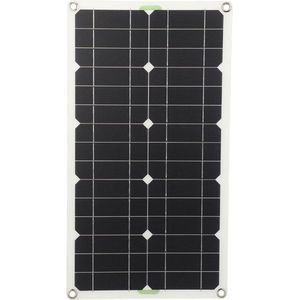 100 W Flexibele Draagbare Monokristallijne Zonnepaneel Zonneladerkit - Autoboot Marine Camping