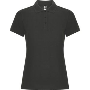 Donker Grijs dames unisex Polo korte mouwen Pegaso merk Roly maat XL