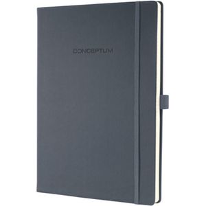 Sigel - notitieboek - Conceptum Pure - A4 - donkergrijs - hardcover - 194 pagina's - 80 grams - lijn - SI-CO649