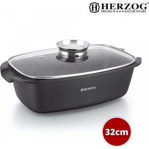 Herzog HR-ROS32M Braadpan 32 cm Inductie Gas Keramisch Elektrisch