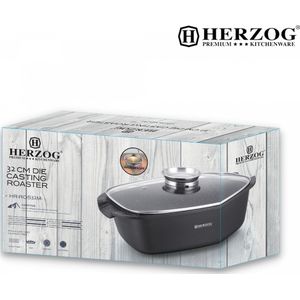 Herzog HR-ROS32M Braadpan 32 cm Inductie Gas Keramisch Elektrisch