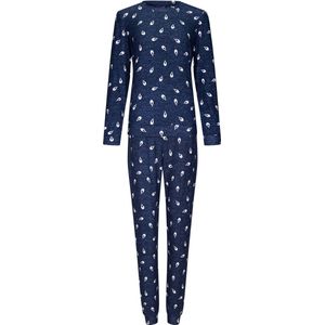 Rebelle - Dames Pyjama set Hayley - Blauw - Fleece - Maat 46