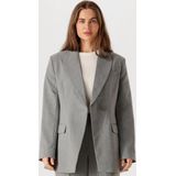 Minus Welma Blazer Blazers Dames - Grijs - Maat 36