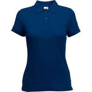 Fruit Of The Loom Vrouwen Dames-Fit 65/35 Poloshirt Korte Mouwen (Marine)