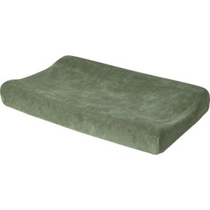 Meyco Baby Velvet aankleedkussenhoes - forest green - 50x70cm