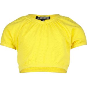 4PRESIDENT T-shirt meisjes - Yellow - Maat 110 - Meiden shirt