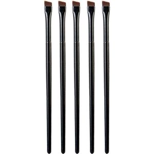WiseGoods Luxe Set Eyeliner Borstels - Wenkbrauw Borstel - Make Up Kwastjes - Makeup Kwasten - Kwastenset Gezichtsverzorging - 5st