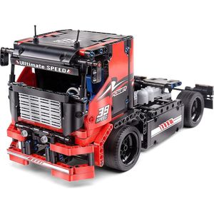 Mould King 15002 Racing Truck - Vrachtauto - Racen - Compatible met de bekende merken - Motoren, accu, afstandsbediening - DIY - 570 onderdelen - Mouldking