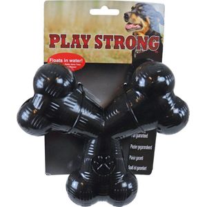 Play Strong rubber tri-bot 15 cm zwart