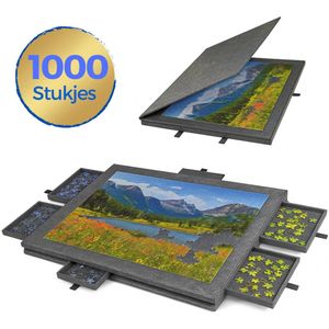 Tobey's Puzzelmat Vilt - T/m 1000 stukjes - 77x53 - Puzzeltafel - Puzzelkoffer - Puzzelmap - Puzzelbord