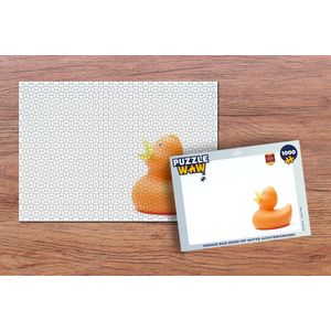 Puzzel Badeend - Oranje - Wit - Legpuzzel - Puzzel 1000 stukjes volwassenen