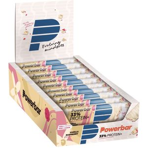 PowerBar 33% ProteinPlus Bar Vanilla-Raspberry - Eiwitrepen - 10 x 90 g