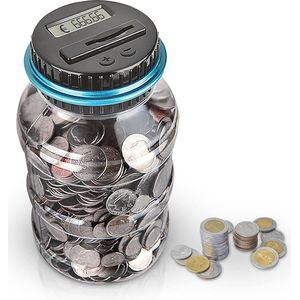 Spaarpot met LCD-display en automatische muntenteller - Perfect voor kinderen, duurzaam en veilig - Ideaal verjaardagscadeau