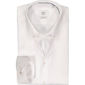 ETERNA comfort fit overhemd - twill - wit - Strijkvrij - Boordmaat: 43