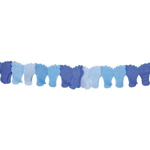 Folat - Blauwe baby voetjes slinger (6 meter)