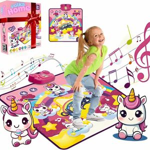 PolkaHome ® - Dansmat - Dansmat voor Kinderen – Muziekmat met Licht, Geluid & Spelmodi – Interactief Speelkleed voor Meisjes en jongeren – Muziekmat 90x80 cm