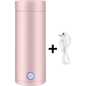 2In 1 - Waterkoker - Mini Waterkoker - Waterkoker Cup - Reis Waterkoker - 2024 - Roze - 20W - 400ml - RVS