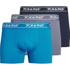 Jack & Jones Heren Boxershorts Trunks Microfiber JACCARL Effen Multi 3-Pack - Maat XL
