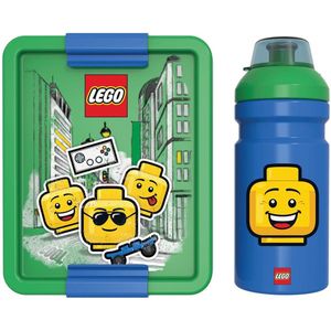 LEGO - Lunchset Iconic Boy - Polypropyleen - Groen