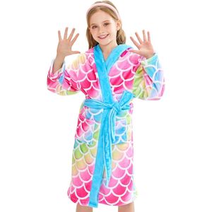 Kinderbadjas met Kap en Dierenontwerp Ideaal voor Thuiskleding en Badmomenten