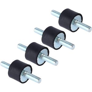 Rubber Insulation Vibration Resistant M8 30 x 20 Holders - Pack of 4, Dampening Rubber with Screws