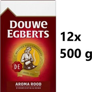 Douwe Egberts Aroma Rood Filterkoffie - 12 x 500 gram