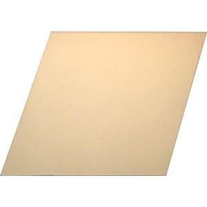 Spiegel parallellogram - brons - 55 x 74 cm - glas - incl. ophanging