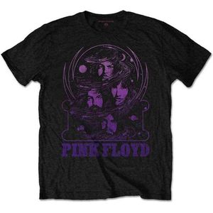 Pink Floyd - Purple Swirl Heren T-shirt - M - Zwart