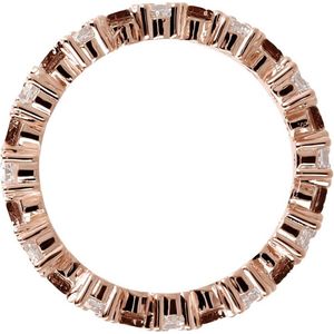 Bronzallure Band Ring With Colored Cz Stones Brons 54