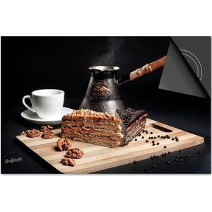 Inductie beschermer 81x52 - afdekplaat inductie mat - Dietrix Kookplaat beschermer - Exclusief - Food - Koffie en Cake