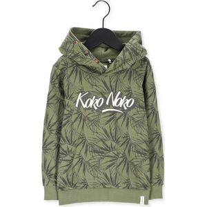 Koko Noko U44881 Truien & Vesten Jongens - Sweater - Hoodie - Vest- Groen - Maat 74