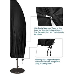 Parasol Zweefparasol beschermhoes met stang, parapluhoes Weerbestendig voor 2 tot 4 m Grote parasol beschermhoes Outdoor zweefparasol, UV-anti, winddicht en sneeuwbestendig 123