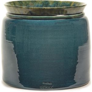 Serax Bloempot Reactive Blue Blauw-Donker Blauw D 23 cm H 19 cm