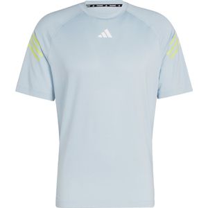 adidas Performance Train Icons 3-Stripes Training T-shirt - Heren - Blauw- M
