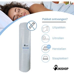 Kikishop 90x200 - 16 cm - Zorgmatras Matras - Incontinentie - Waterdicht - Medium Koudschuim - 100 % Veilig - 5 jaar garantie