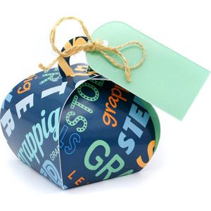Geschenkverpakking (klein) (10 stuks) | Traktatiedoosje | Cadeaudoosje | Snoepdoosje | Uitdeeldoosje| 6cmx6cmx6cm | Stoer